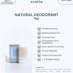 Natural Deodorant Stick @Zentia